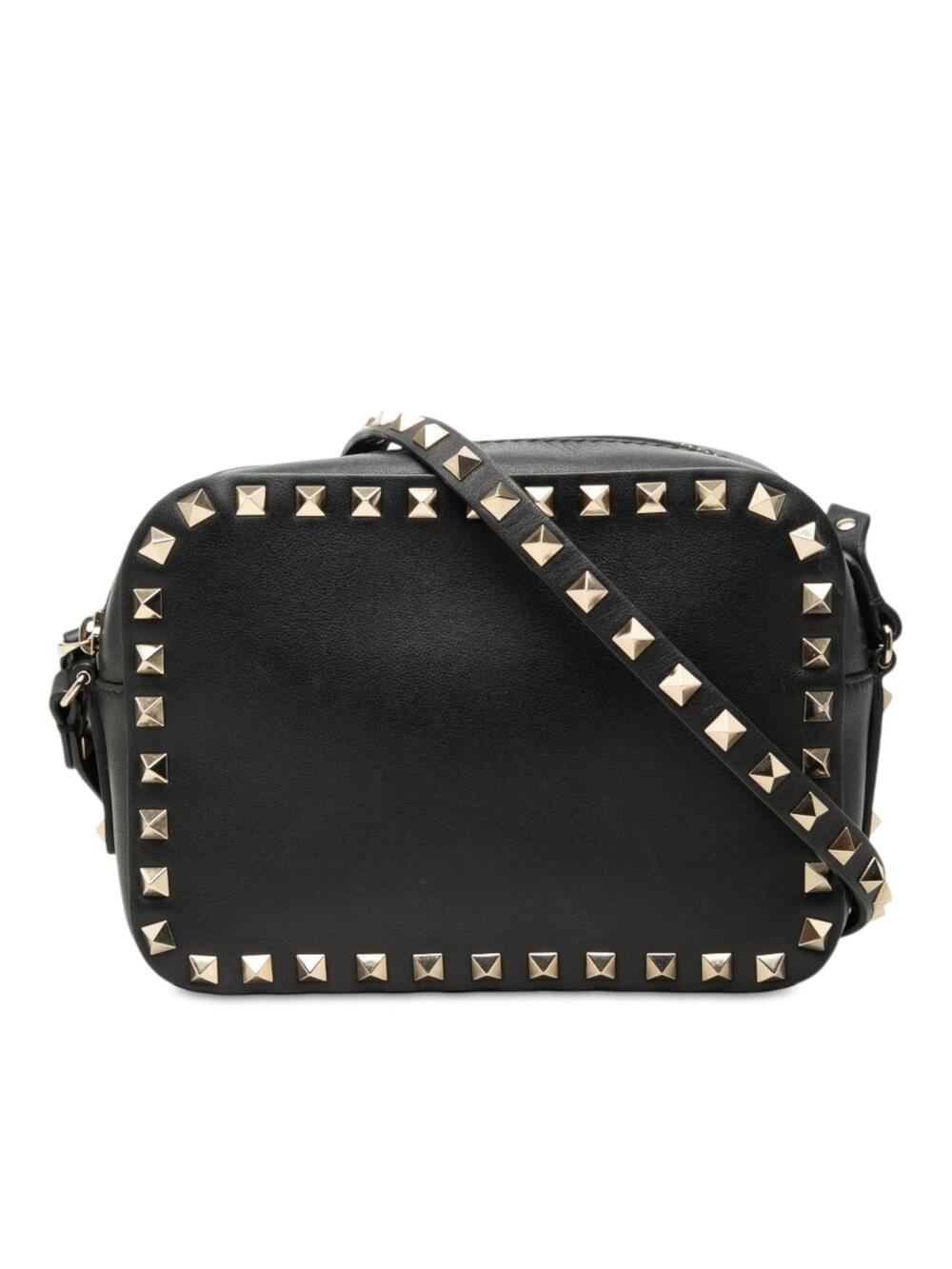 Valentino Leather Rockstud Camera Bag #357558V60B
